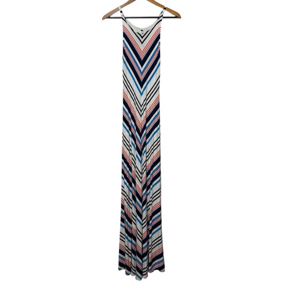 Old Navy Striped Chevron Maxi Dress Women’s Small Sleeveless High Neck Knit